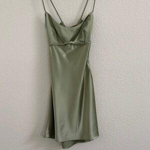 Princess Polly Elegant Green Slip Dress